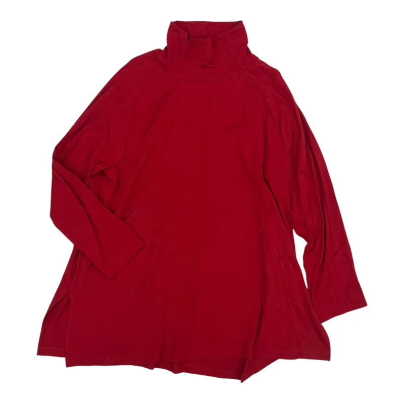 Inventory Reduction Top Ls By J. Jill In Red, Size:Xl