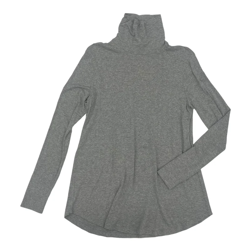 Get It Before It’s Gone Top Ls By Joan Vass In Grey, Size:S