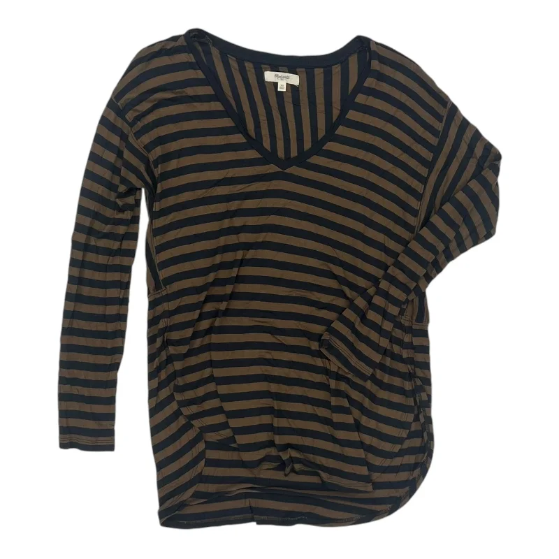 Markdowns Top Ls By Madewell In Black & Brown, Size:Xs