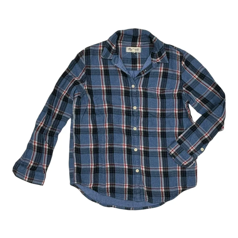 Clearance Items Top Ls By Madewell In Blue, Size:Xs