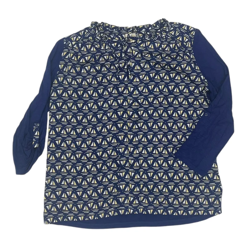 Limited Availability Top Ls By Meadow Rue In Blue, Size:S