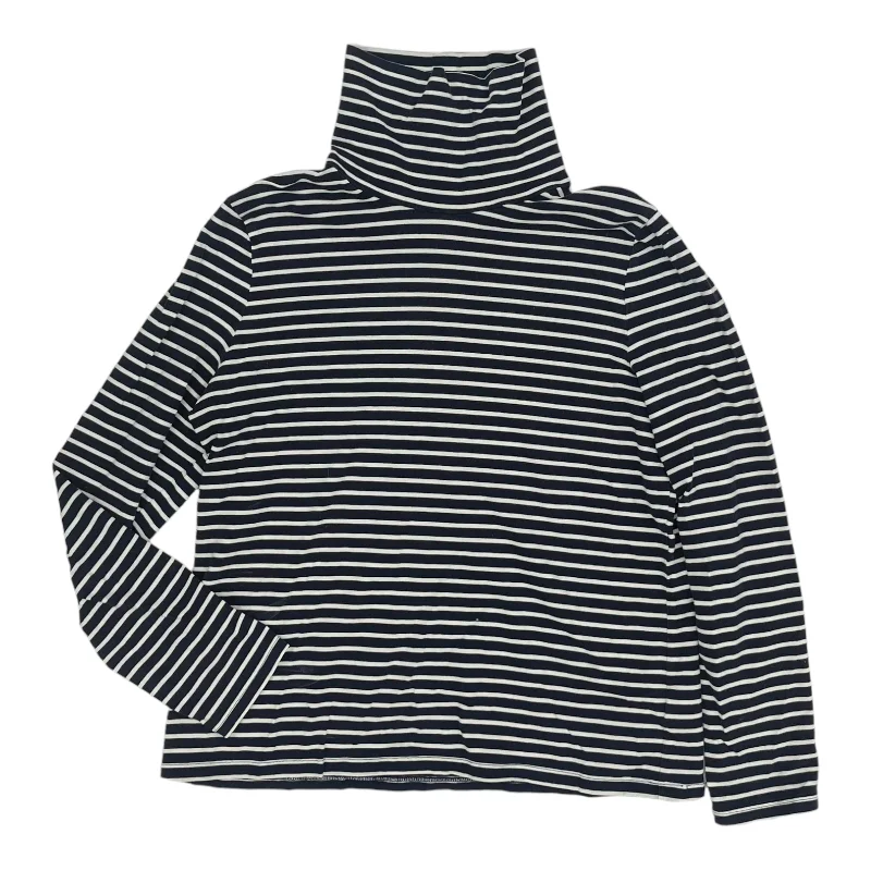 Last Chance Top Ls By Talbots In Blue & White, Size:L