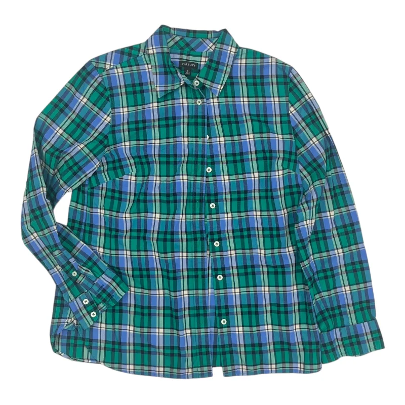 Overstock Top Ls By Talbots In Green, Size:S