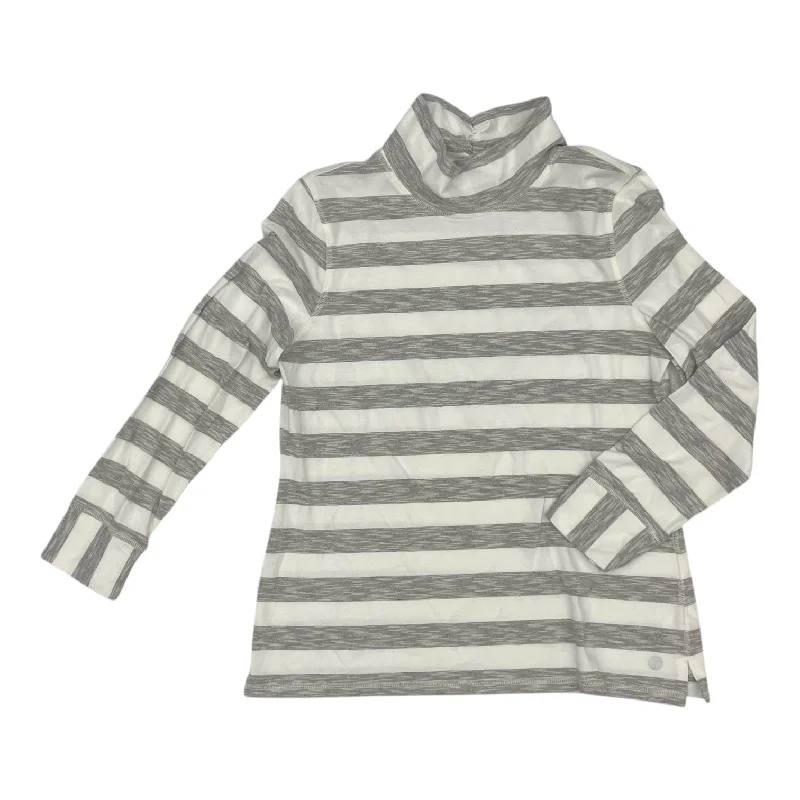Deep Discounts Top Ls By Talbots In Grey & White, Size:Lp