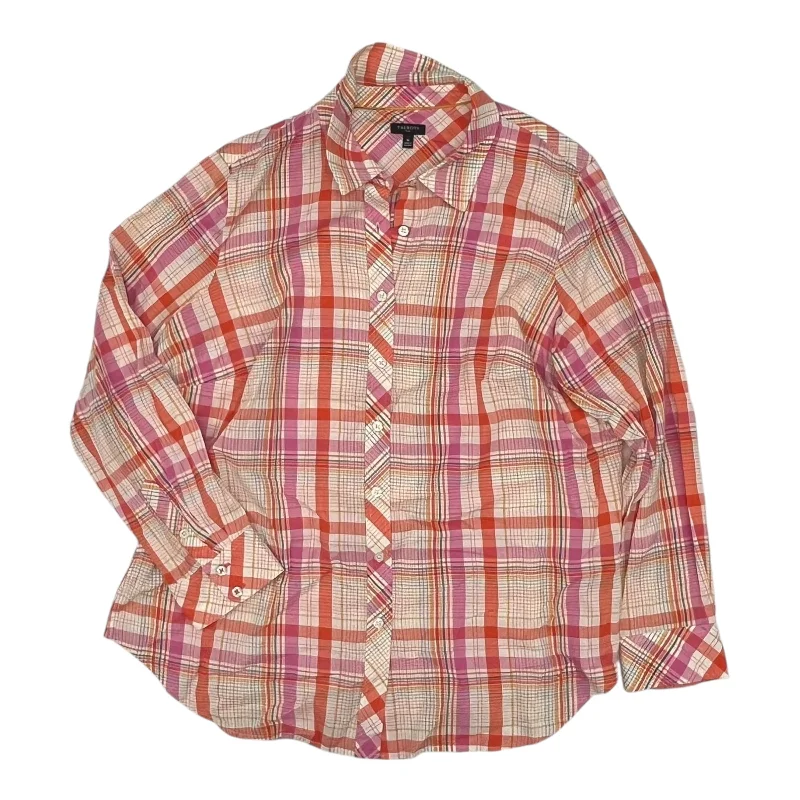 Special Discount Top Ls By Talbots In Orange & Pink, Size:1X