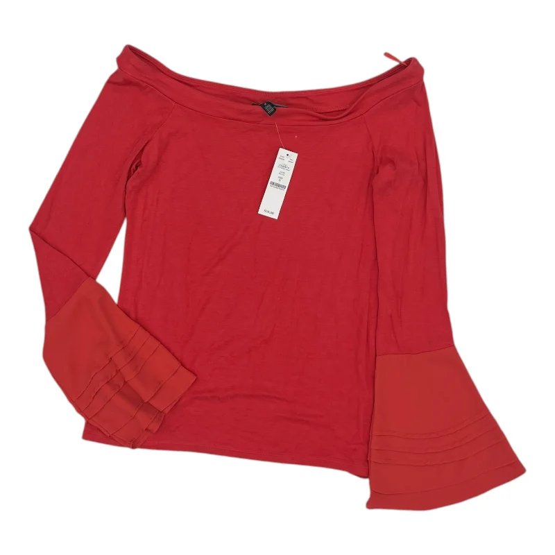 Can't Miss TOP LS by WHITE HOUSE BLACK MARKET In ORANGE, Size: S
