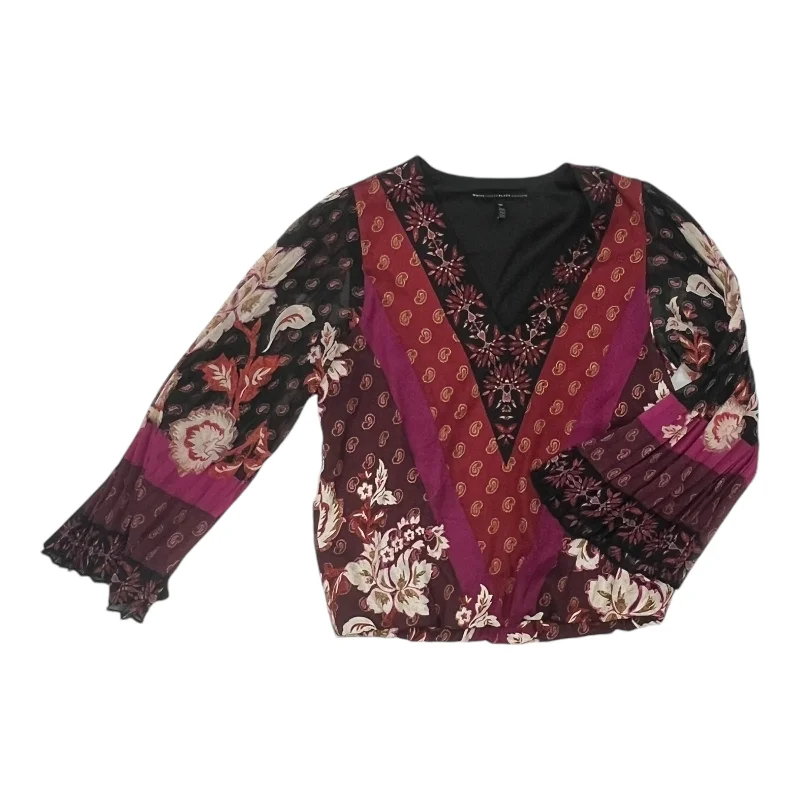 Exclusive Deal Top Ls By White House Black Market In Red, Size:Xs