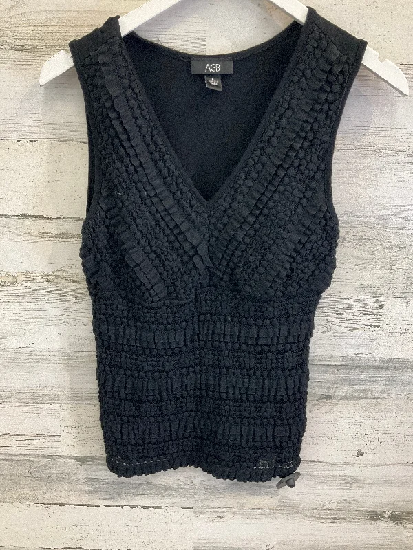 Online Only Top Short Sleeve By Agb In Black, Size: L