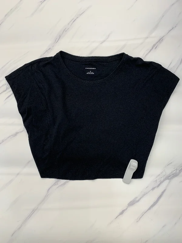 Blowout Sale Top Short Sleeve By Anthropologie In Black, Size: M