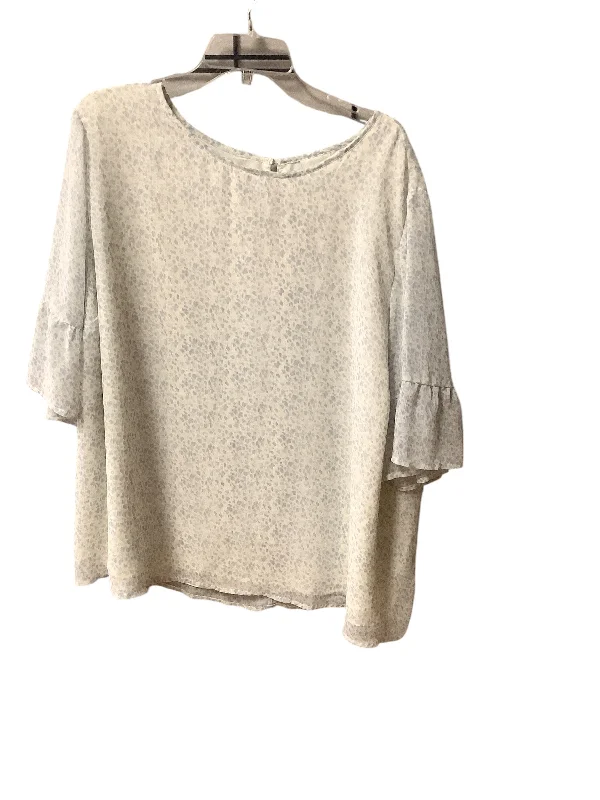Best Seller Top Short Sleeve By Ava & Viv In Animal Print, Size: 3x