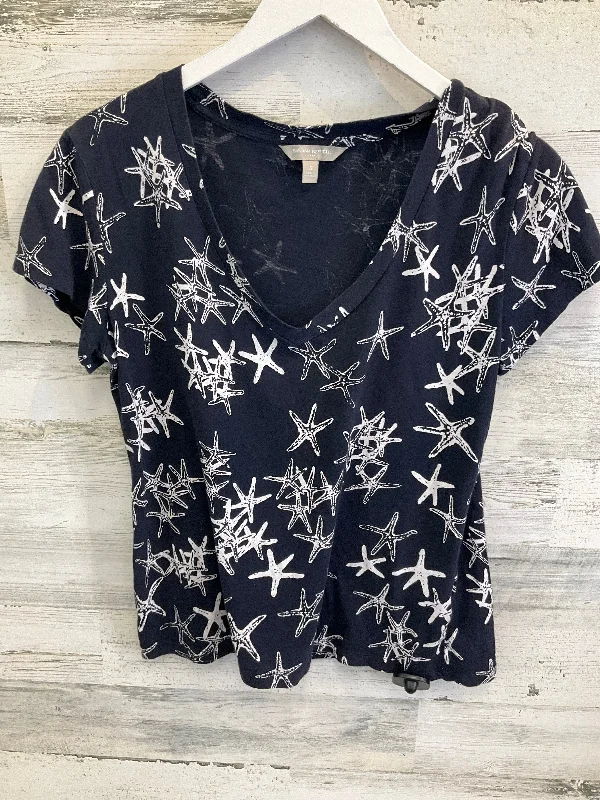 Mega Sale Top Short Sleeve By Banana Republic In Blue, Size: S