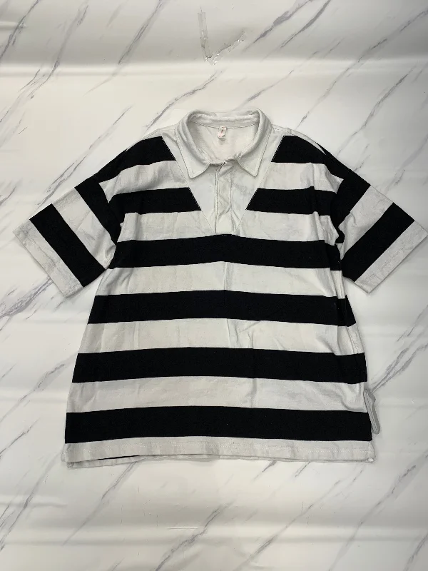 Sneak Peek Sale Top Short Sleeve By Daily Practice By Anthropologie In Striped Pattern, Size: S