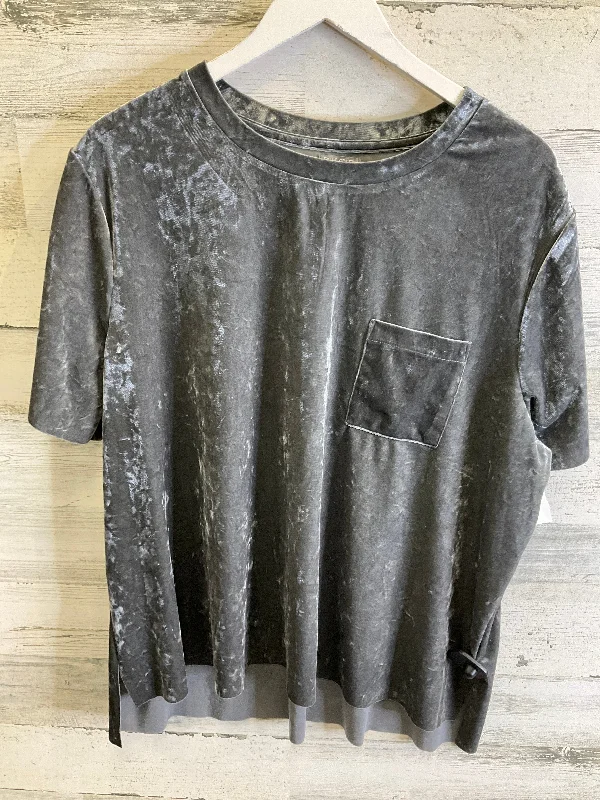 Deal Alert Top Short Sleeve By Falls Creek In Silver, Size: 2x