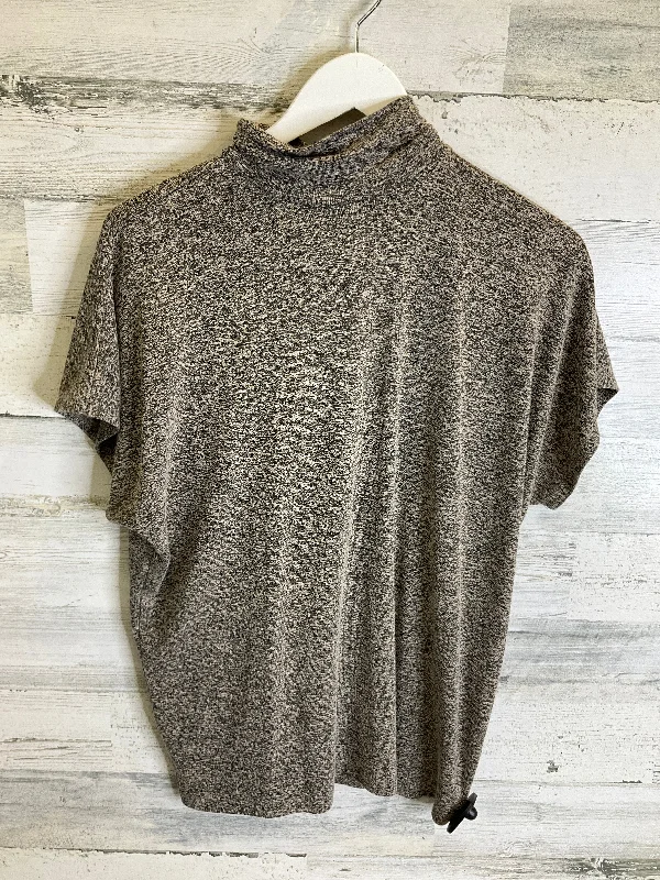 Big Discounts Top Short Sleeve By Joan Vass In Tan, Size: S