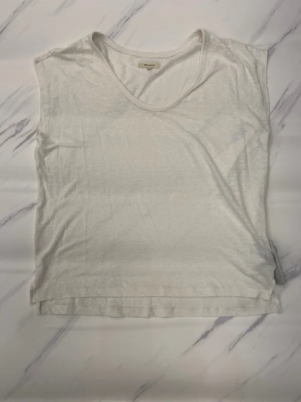 Friends and Family Sale Top Short Sleeve By Madewell In White, Size: S