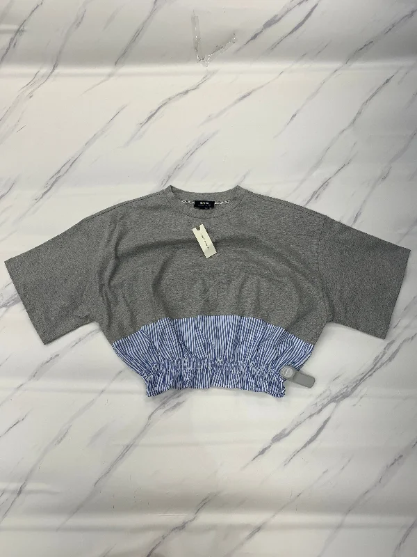 Closeout Sale Top Short Sleeve By Maeve In Grey, Size: M