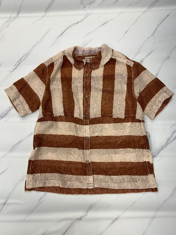 Savings Spectacular Top Short Sleeve By We The Free In Brown, Size: S