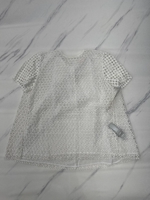 Don’t Miss Out Top Short Sleeve Designer By Tory Burch In White, Size: 4