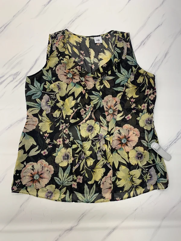 New Markdowns Top Sleeveless By Cabi In Grey, Size: L