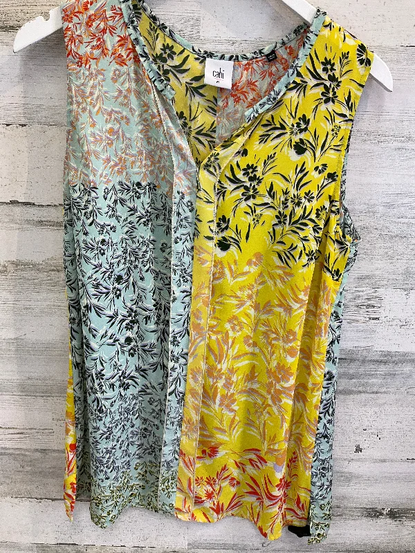 Exclusive Offers Top Sleeveless By Cabi In Yellow, Size: M