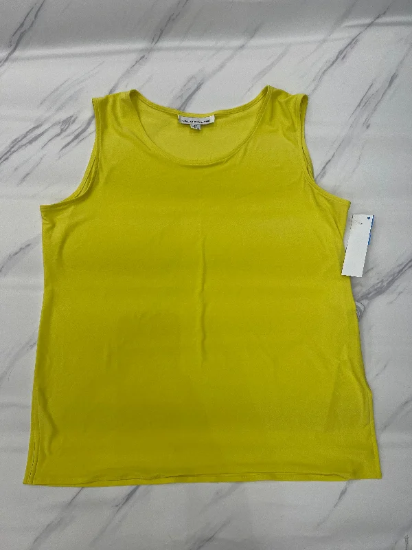 Exclusive Savings Top Sleeveless By Caroline Rose In Yellow, Size: 1x