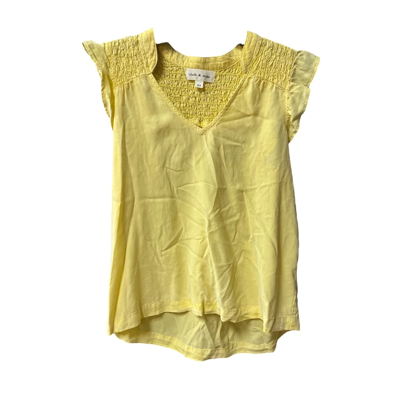 Can't Miss Top Sleeveless By Cloth & Stone In Yellow, Size: Xs
