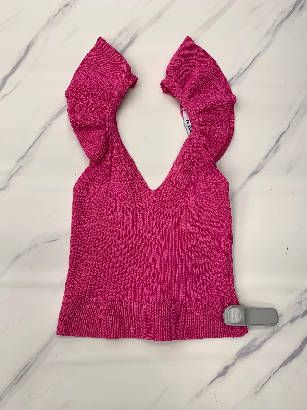 Midnight Madness Top Sleeveless By Cmb In Pink, Size: S