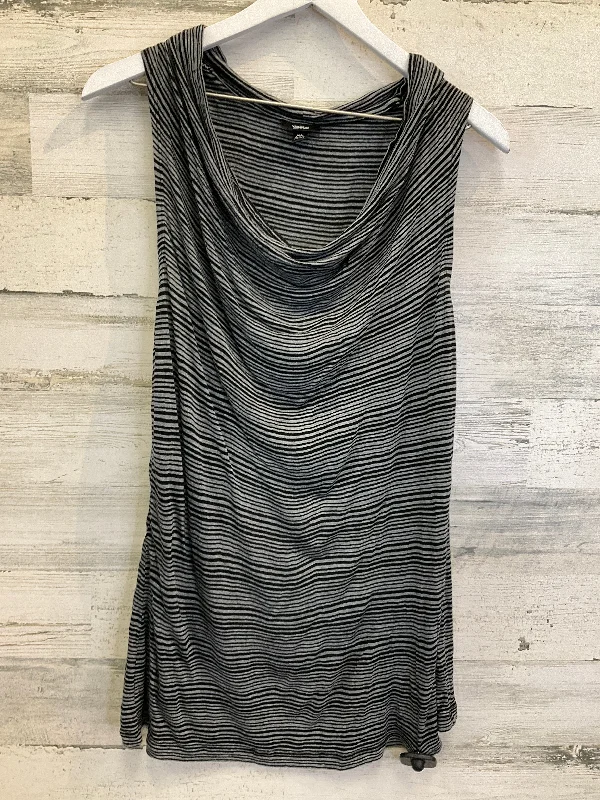 Super Savings Top Sleeveless By Mossimo In Black & Grey, Size: Xl