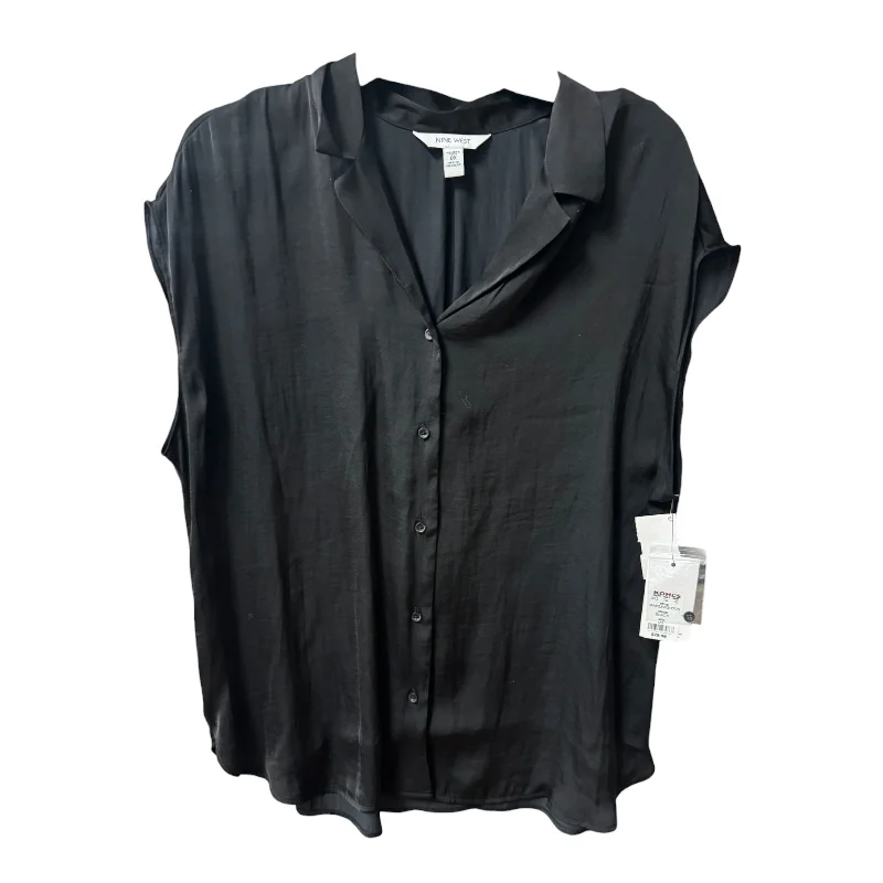 Markdown Madness Top Sleeveless By Nine West Apparel In Black, Size: Xxl