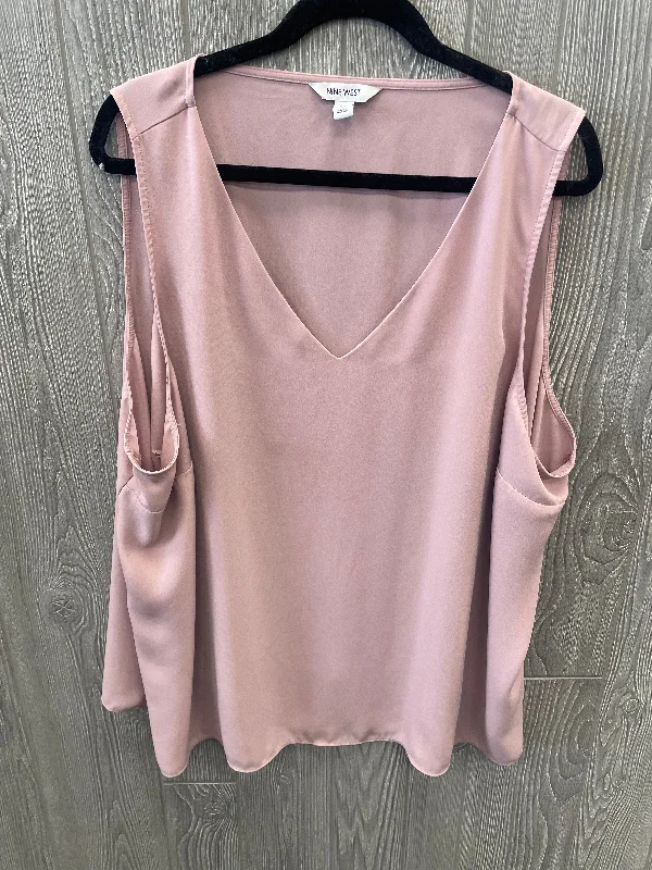 Early Bird Discount Top Sleeveless By Nine West  Size: 3x