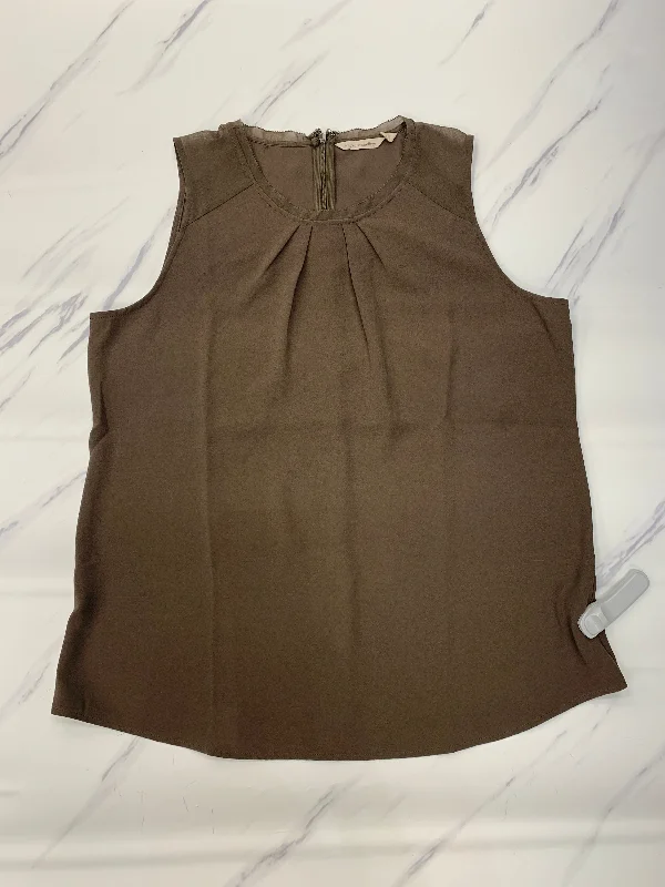 Price Drop Top Sleeveless By Soft Surroundings In Brown, Size: L