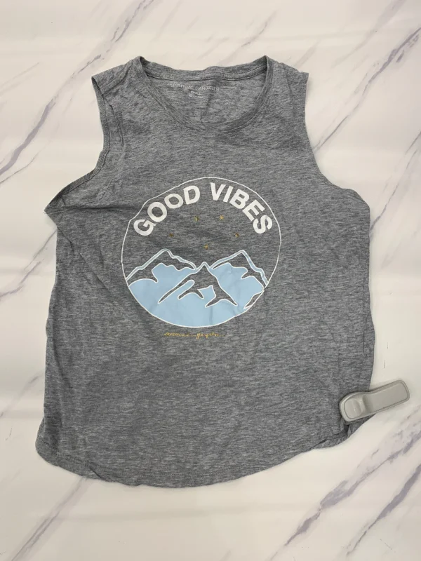 Quick Sale Top Sleeveless By Spiritual Gangster In Grey, Size: S