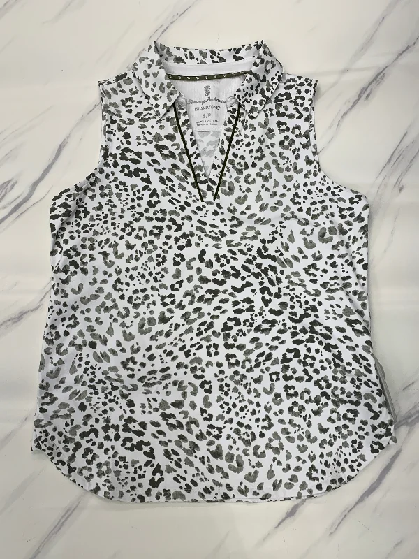 Anniversary Sale Top Sleeveless By Tommy Bahama In Green & White, Size: S