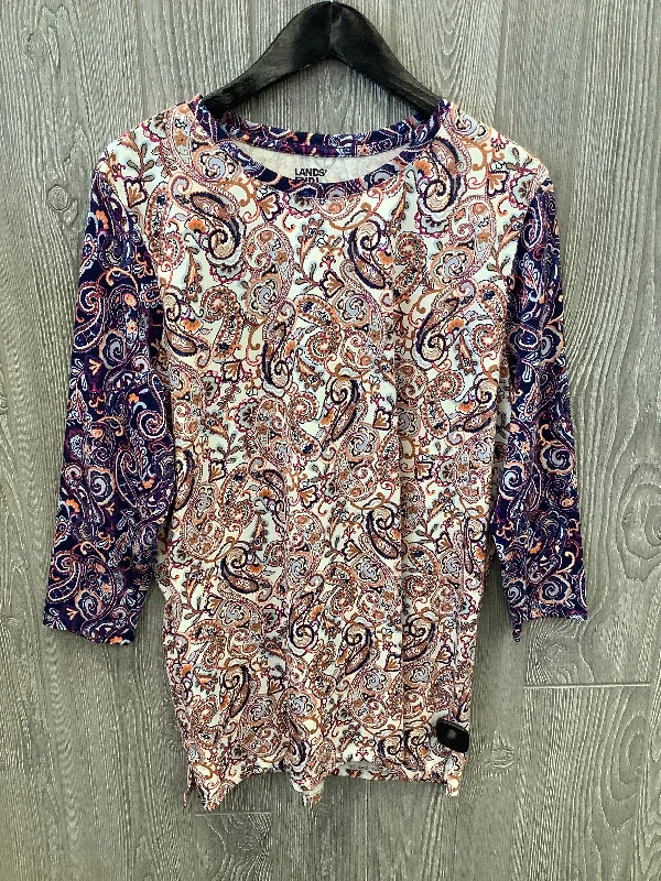Daily Specials Tunic 3/4 Sleeve By Lands End  Size: L
