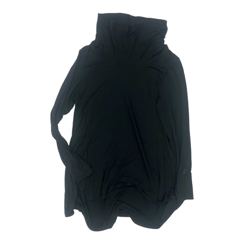 Overstock Tunic Ls By Cuddl Duds In Black, Size:Xl