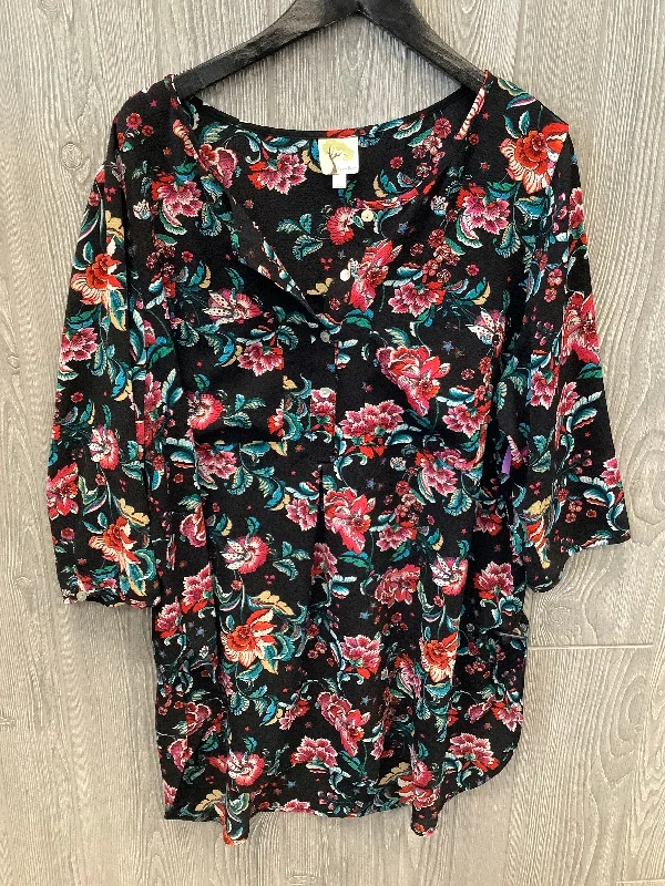 Crazy Deals Tunic Short Sleeve By Figuero & Flower  Size: 2x