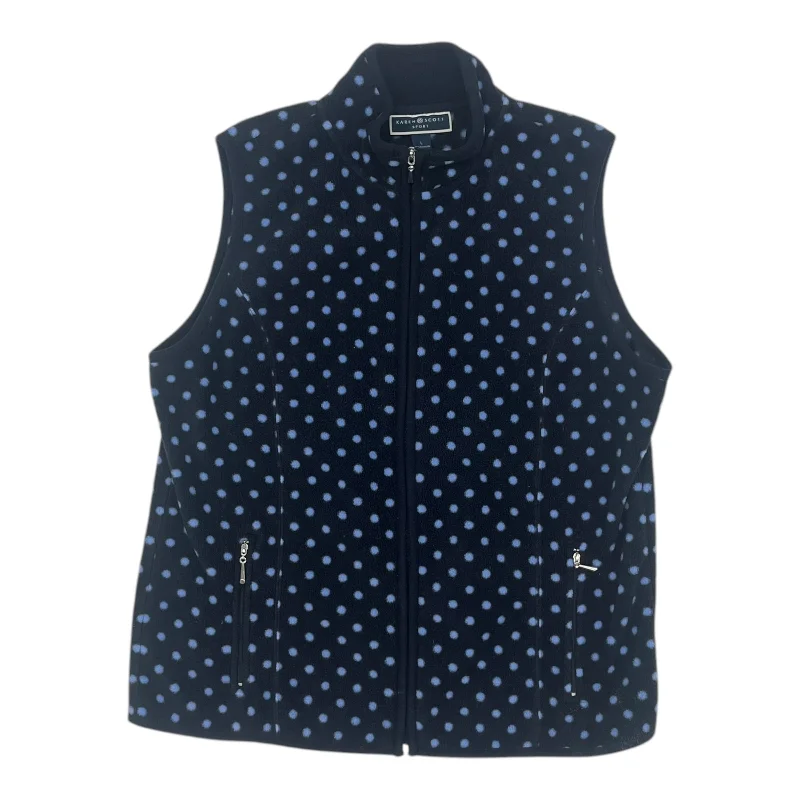 Fantastic Offers Vest Fleece By Karen Scott In Polkadot Pattern, Size:L
