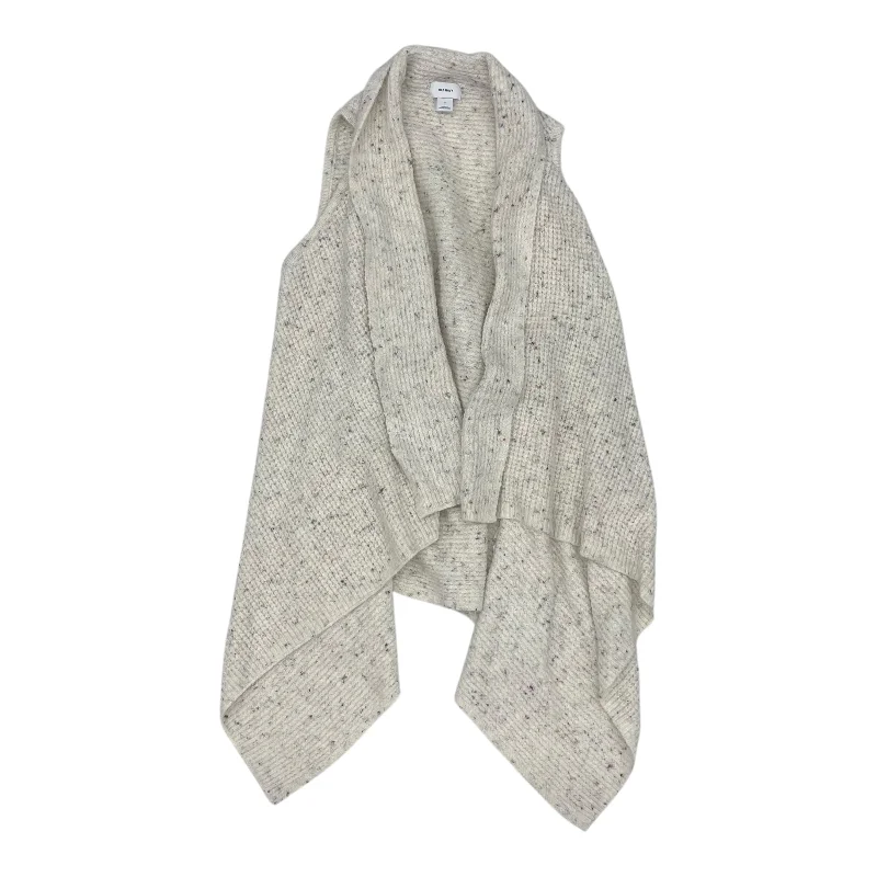 Clearance Sale Vest Sweater By Old Navy In Cream, Size:S