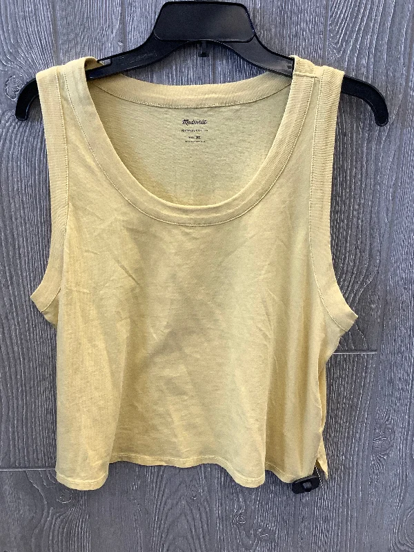 Can't Miss Yellow Top Sleeveless Madewell, Size Xl