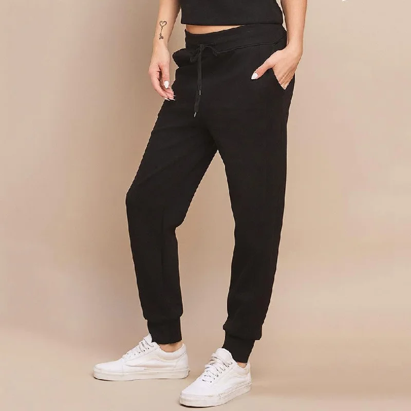 Super Sale Black Scuba Joggers