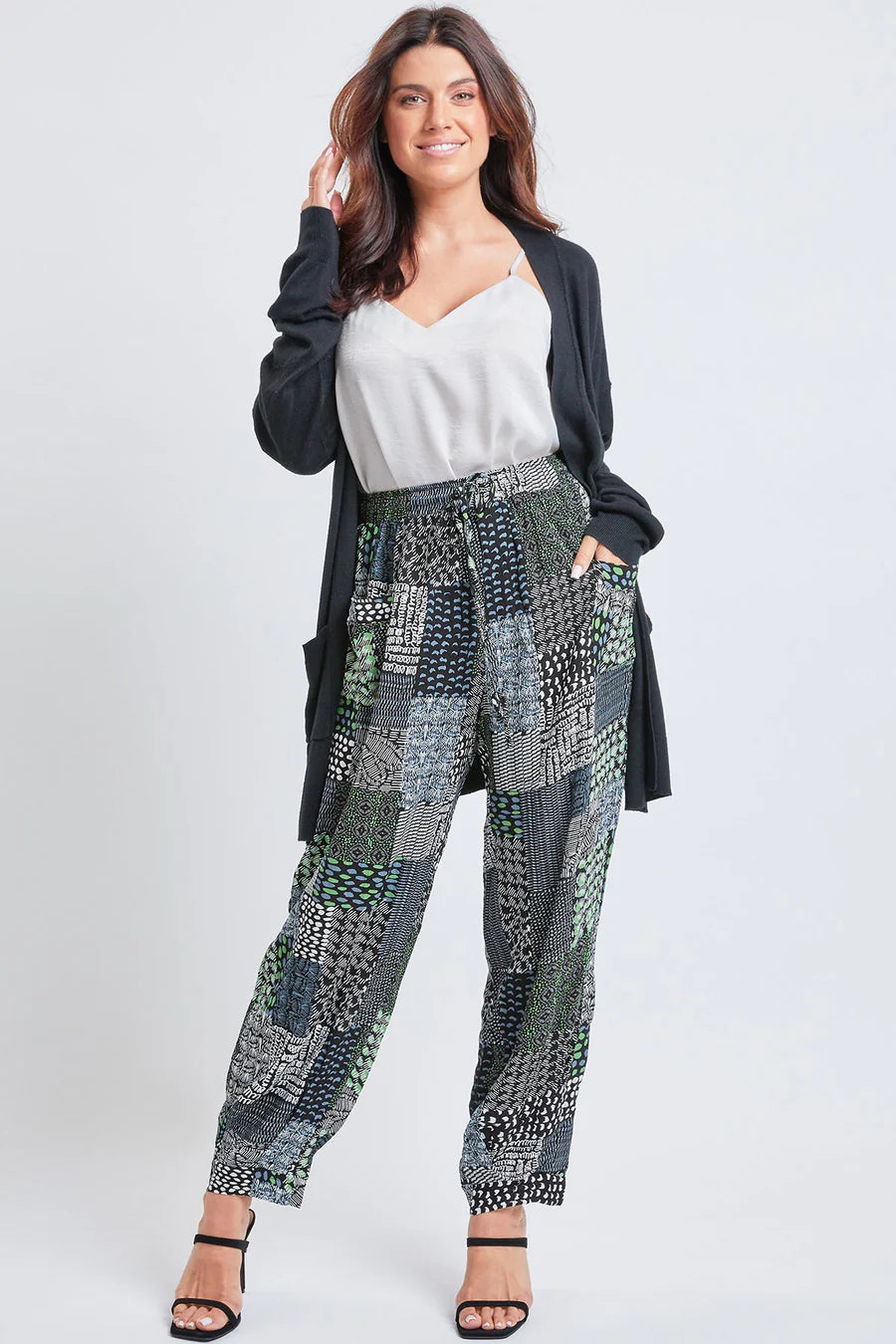 Discount Extravaganza Blue patchwork pants