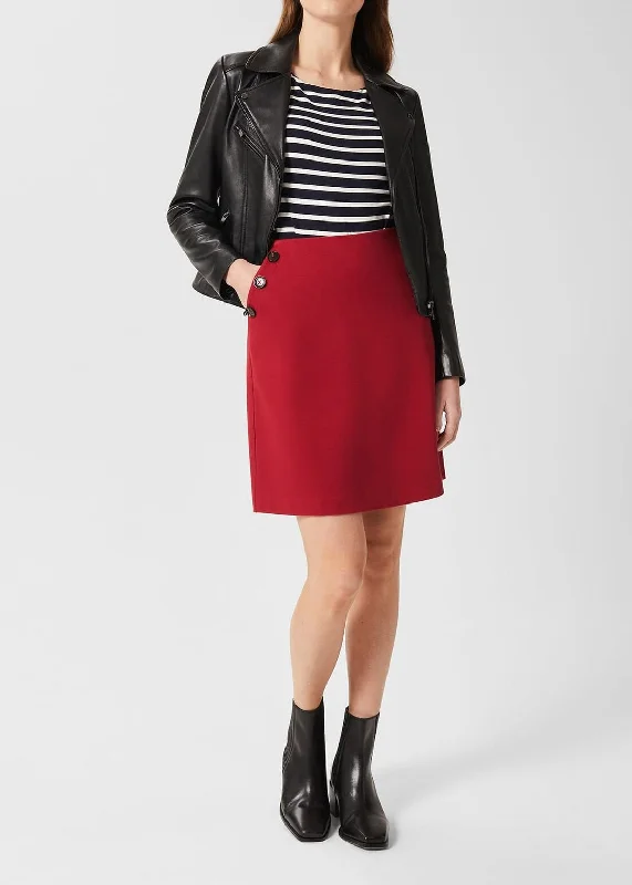 Teia Ponte Skirt 0122/7205/1185l00 Deep-Red