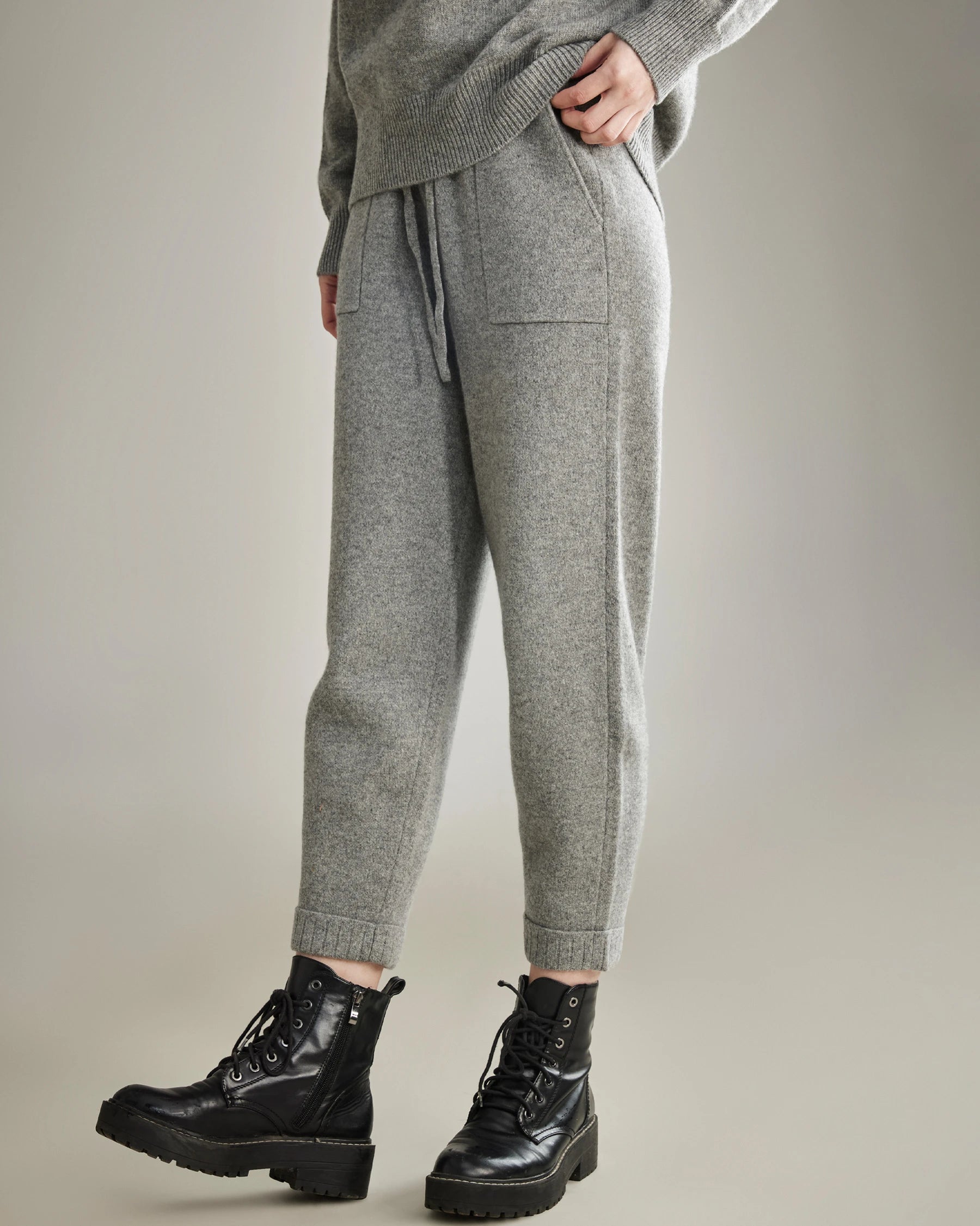 Exclusive Access Loose Casual Cashmere Pants