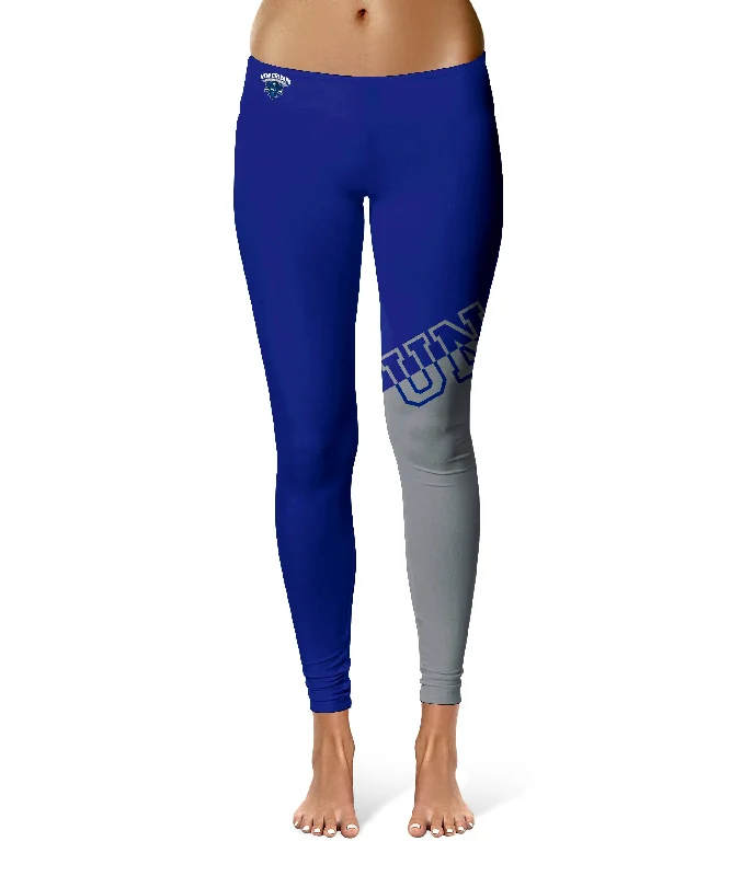 Special Offer New Orleans Privateers UNO Game Day Leg Color Block Blue Gray Yoga Leggings for Women by Vive La Fete Special Offer New Orleans Privateers UNO Game Day Leg Color Block Blue Gray Yoga Leggings for Women by Vive La Fete