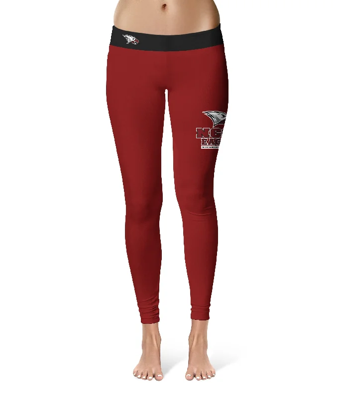 Online Exclusive North Carolina Central Eagles Game Day Logo on Thigh Maroon Yoga Leggings for Women by Vive La Fete Online Exclusive North Carolina Central Eagles Game Day Logo on Thigh Maroon Yoga Leggings for Women by Vive La Fete
