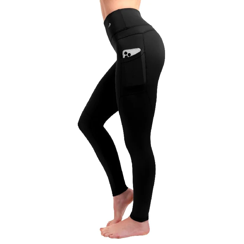 Today's Special Women's Compression Leggings W/ Pockets - Black