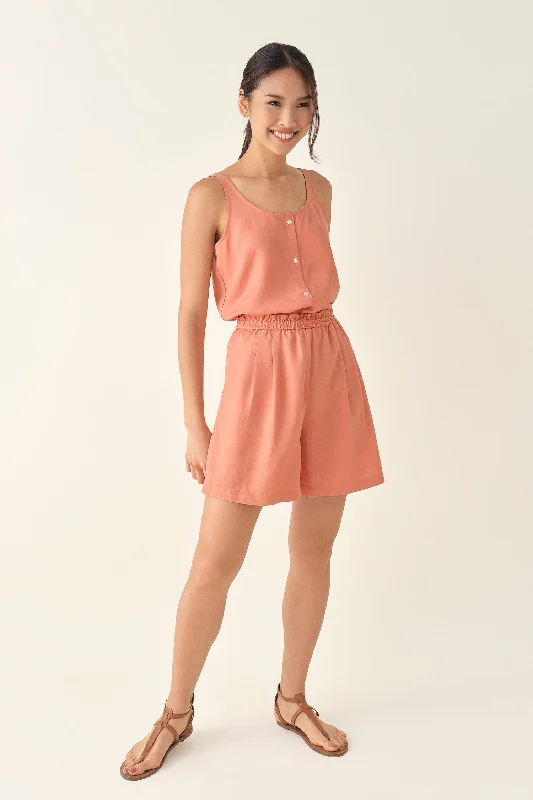 Hurry In Paperbag Bermuda - Apricot