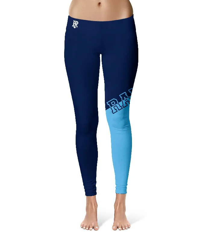 Deal Explosion Rhode Island Rams Game Day Leg Color Block Navy Blue Yoga Leggings for Women by Vive La Fete Deal Explosion Rhode Island Rams Game Day Leg Color Block Navy Blue Yoga Leggings for Women by Vive La Fete