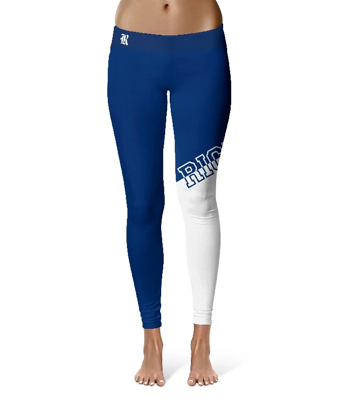 Exclusive Access Rice University Owls Game Day Leg Color Block Blue White Yoga Leggings for Women by Vive La Fete Exclusive Access Rice University Owls Game Day Leg Color Block Blue White Yoga Leggings for Women by Vive La Fete