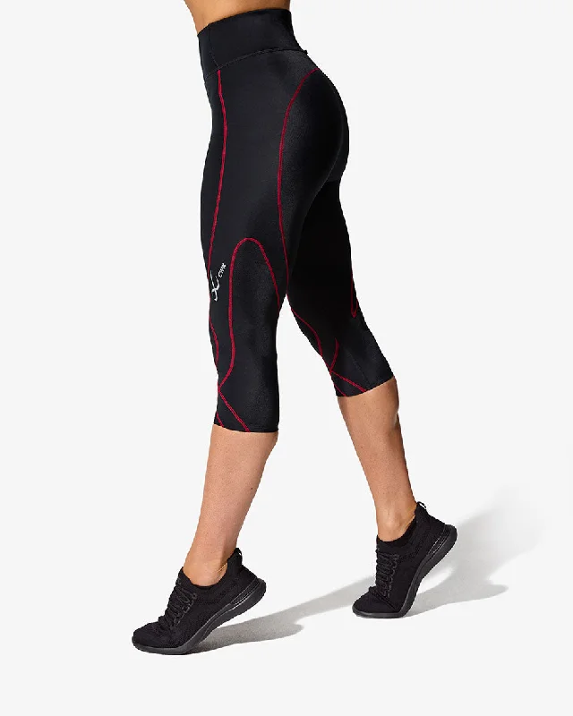 Weekend Special Stabilyx 3.0 Joint Support 3/4 Compression Tight: Women's Black/Lava Weekend Special Stabilyx 3.0 Joint Support 3/4 Compression Tight: Women's Black/Lava